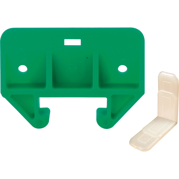 Prime-Line Drawer Track Guide Kit, 1-1/8 in., Plastic, Green 2 Pack R 7085